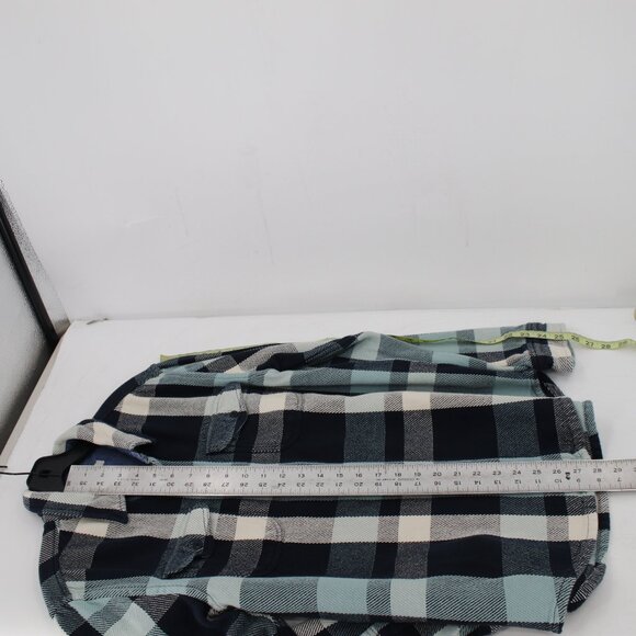 outerknown blanket shirt Mens S/M long sleeve button up plaid pockets thick - Picture 9 of 10